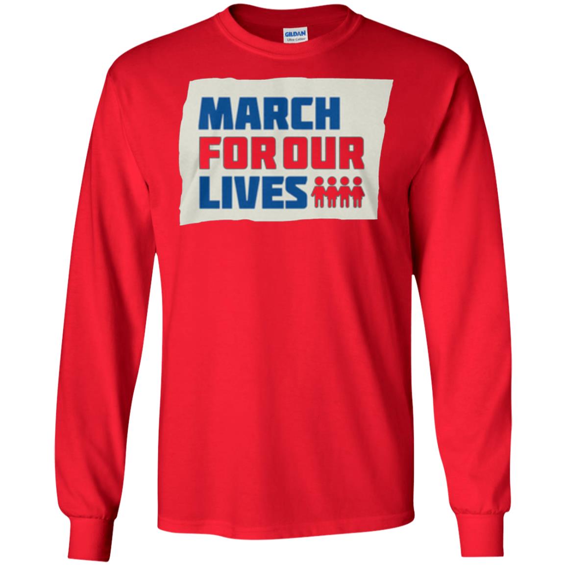 March For Our Lives Anti Gun T-shirt Red