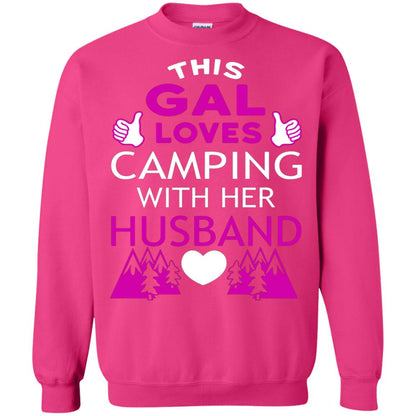 This Gal Loves Camping With Her Husband Wife Shirt Heliconia
