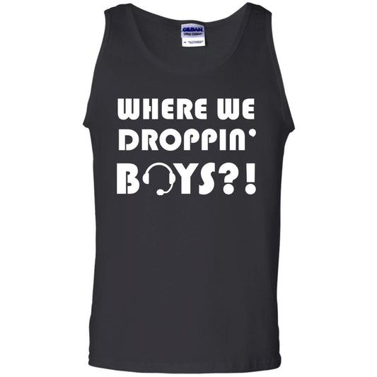 Where We Dropping Boys Gamer Shirt Black