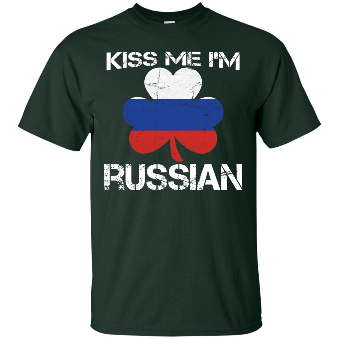 Kiss Me Russian Distressed St. Patrick_s Day 2018 T-shirt Forest