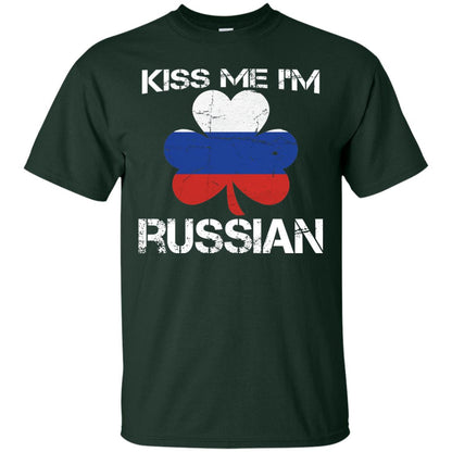 Kiss Me Russian Distressed St. Patrick_s Day 2018 T-shirt Forest