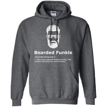 Funny Uncle T-shirt Bearded Funkle Dark Heather