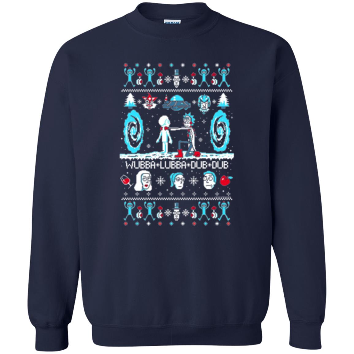 Cartoon T-shirt Build A Snowmorty Navy