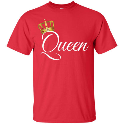 King And Queen T-shirt Matching Couple Outfits Red
