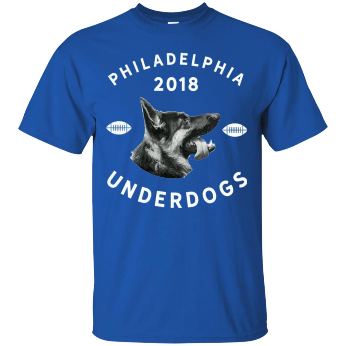 Dog Lover T-shirt Philly Philadelphia Underdogs 2018 Game Day Royal