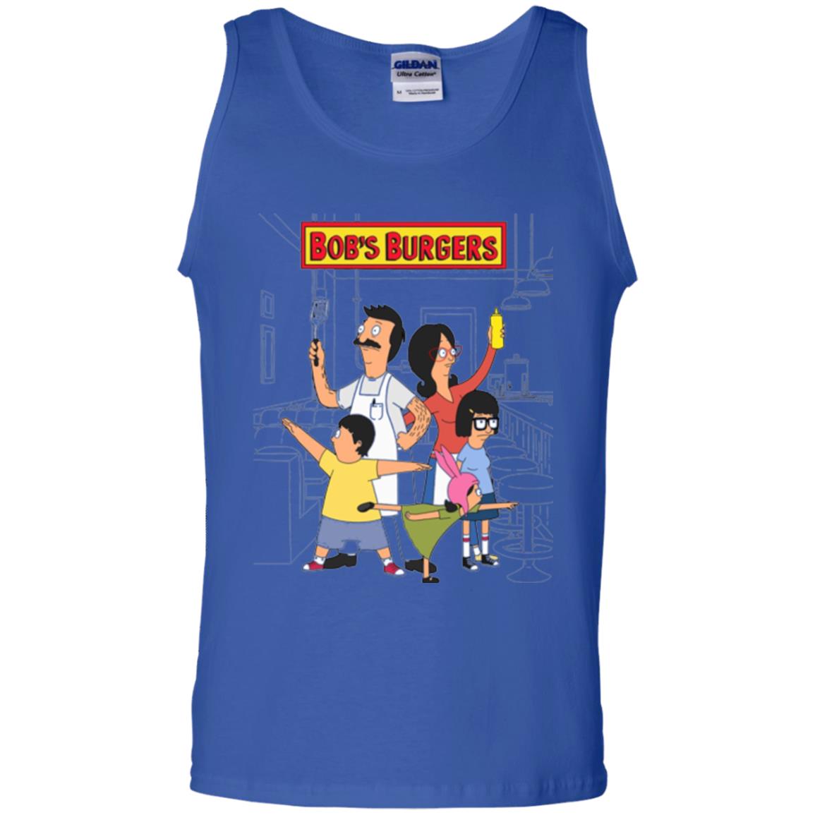 Family Group Hero Pose T-shirt Bob_s Burgers Royal