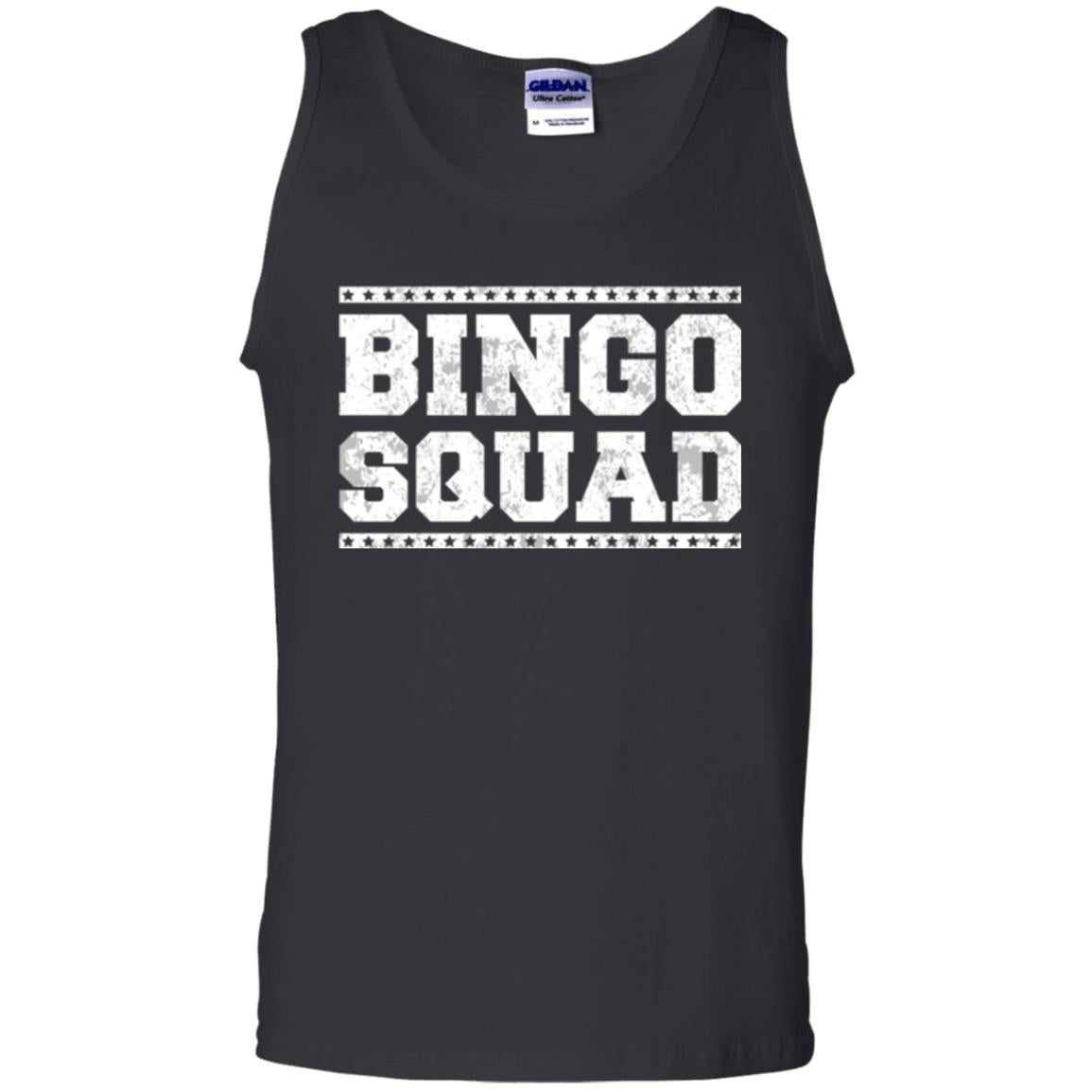 Bingo Squad Distressed Style Lucky Player T-shirt Black