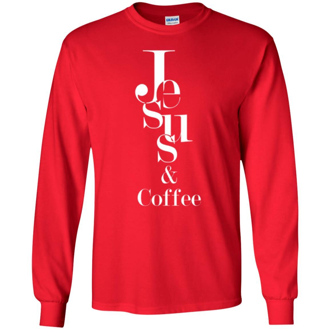 Merry Christas T-shirt Jesus And Coffee Red