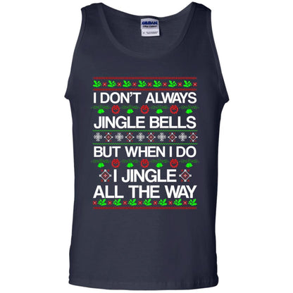 Christmas T-shirt I Don't Always Jingle Bells Navy