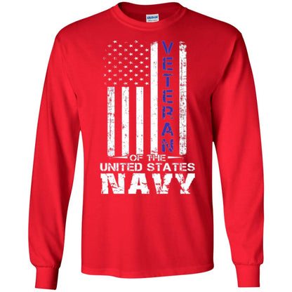 Us Navy Veteran T-shirt Red
