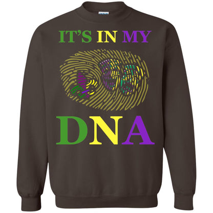 Mardi Gras T-shirt It's In My Dna Dark Chocolate