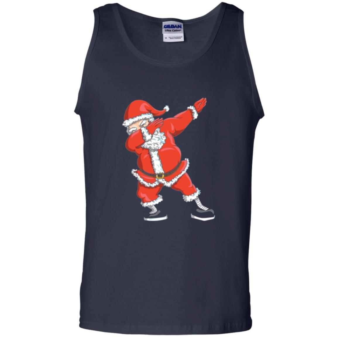 Christmas T-shirt Dabbing Santa Claus T-shirt Navy