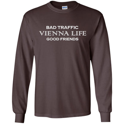 Bad Traffic Vienna Life Good Friends Shirt Dark Chocolate