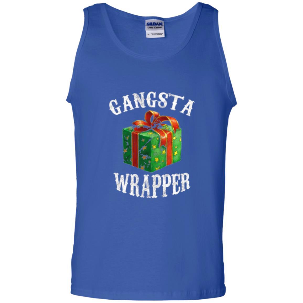 Christmas T-shirt Gangsta Wrapper Novelty Royal