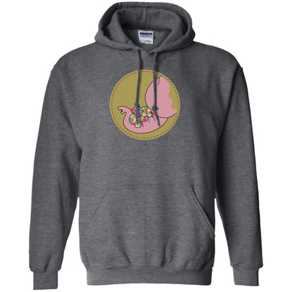 Elephant Mom And Baby Autism Awareness Shirt Dark Heather