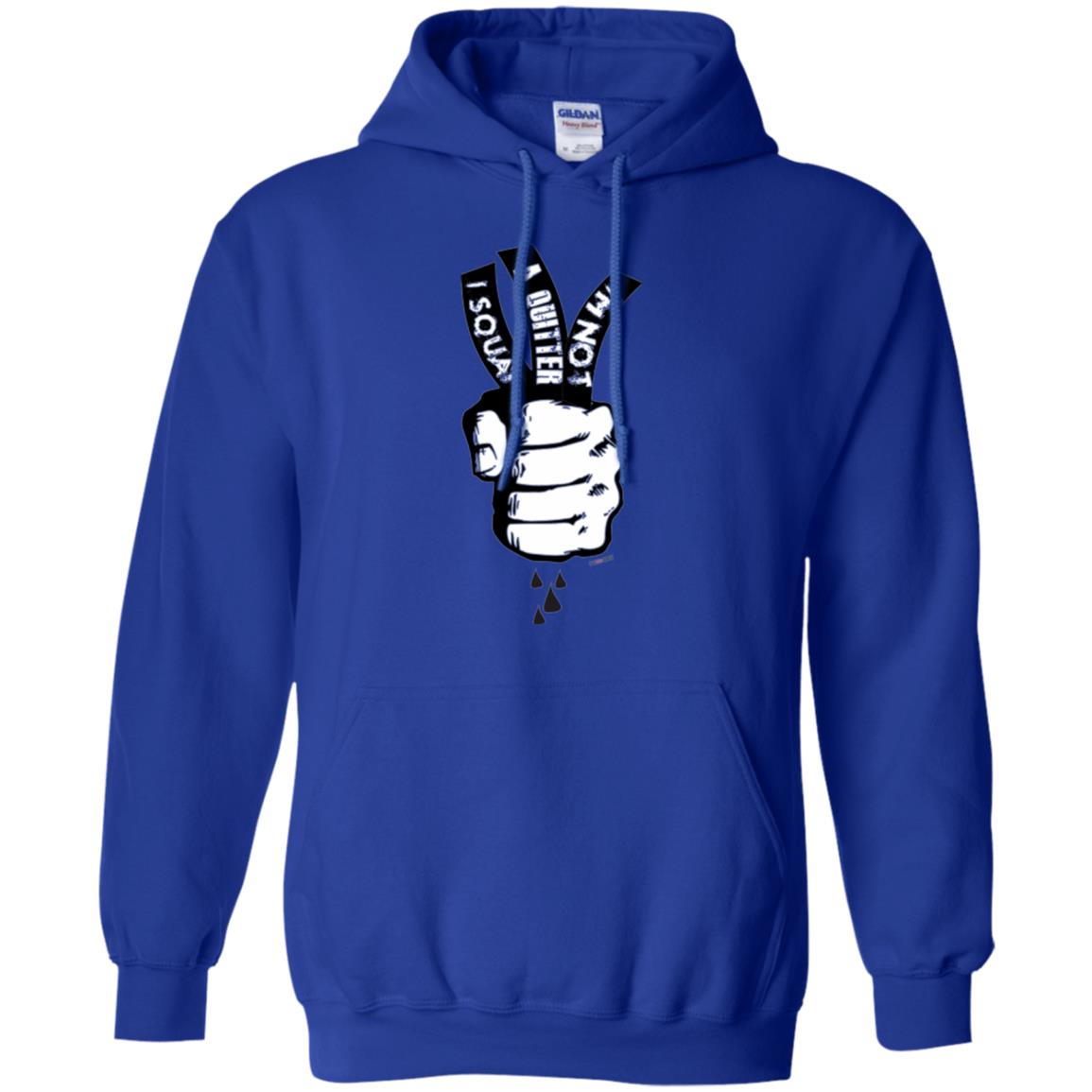 Fitnoquit T-shirt Im Not A Quitter Im Squat Gym Royal
