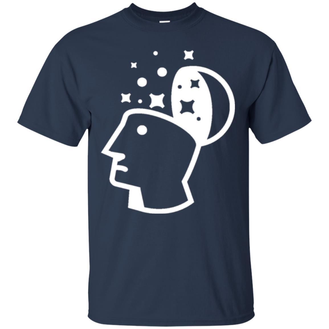 Look Into His Head Creative Thinking T-shirt Navy