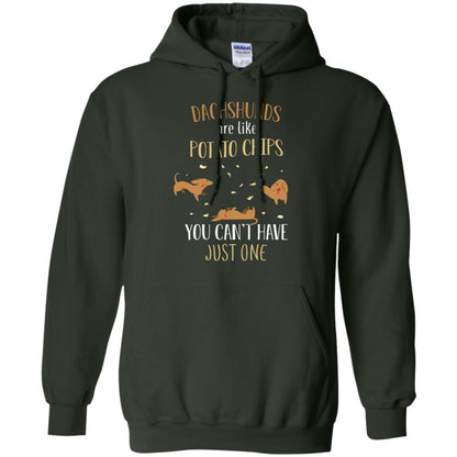 Dachshunds Are Like Potato Chips You Can't Have Just One Shirt Forest Green