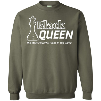 Black Queen Proud Black Woman African American T-shirt Military Green
