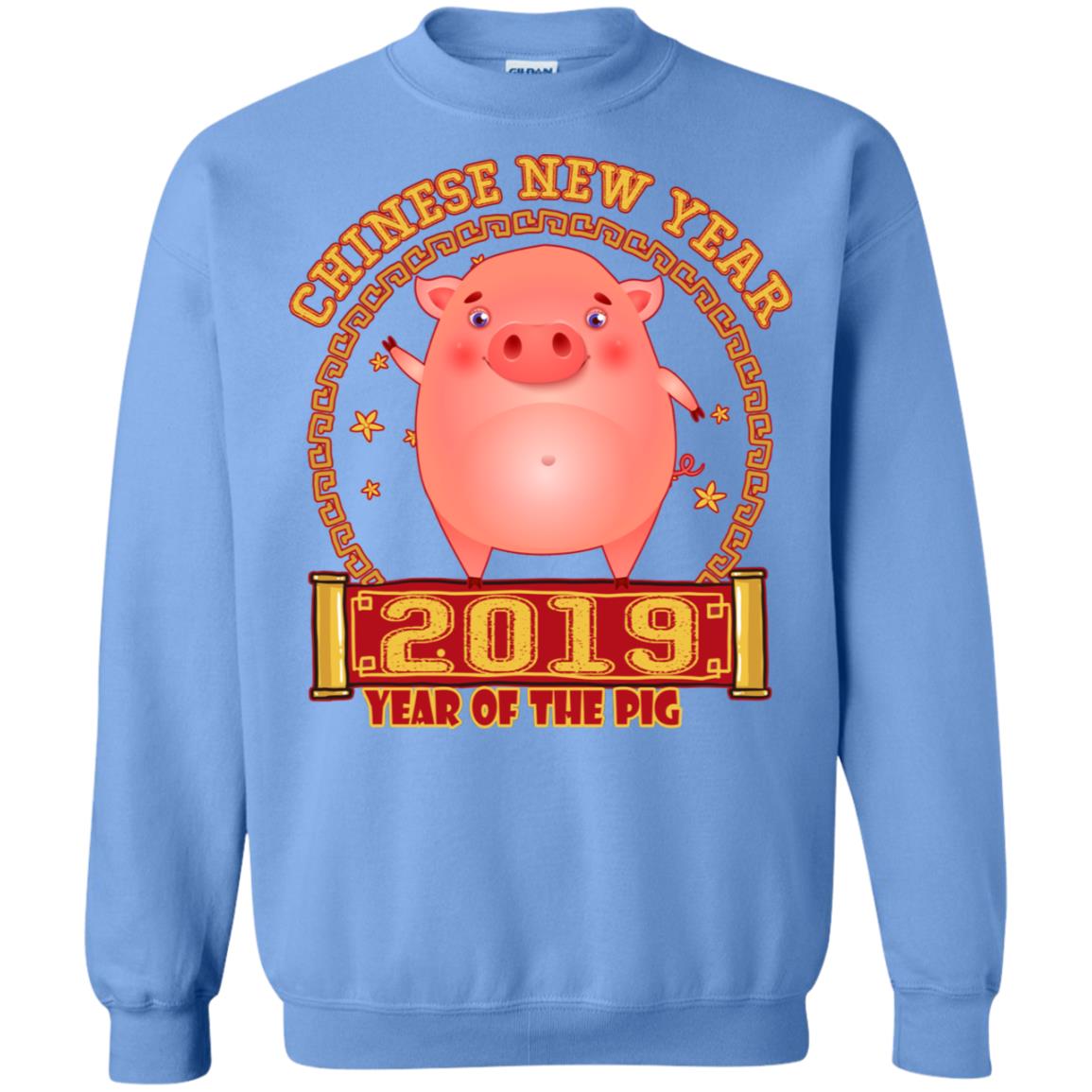 Chinese New Year Year 2019 Of The Pig Shirt Carolina Blue