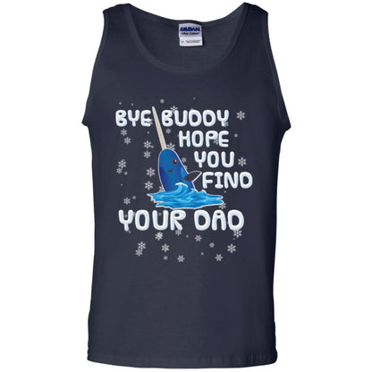 Funny Narwhal T-shirt Bye Buddy Hope You Find Your Day Navy