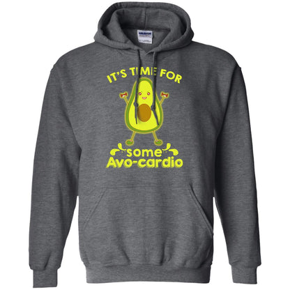 Nice-it's Time For Some Avo-cardio Avocado Fitness Gym Shirt Dark Heather