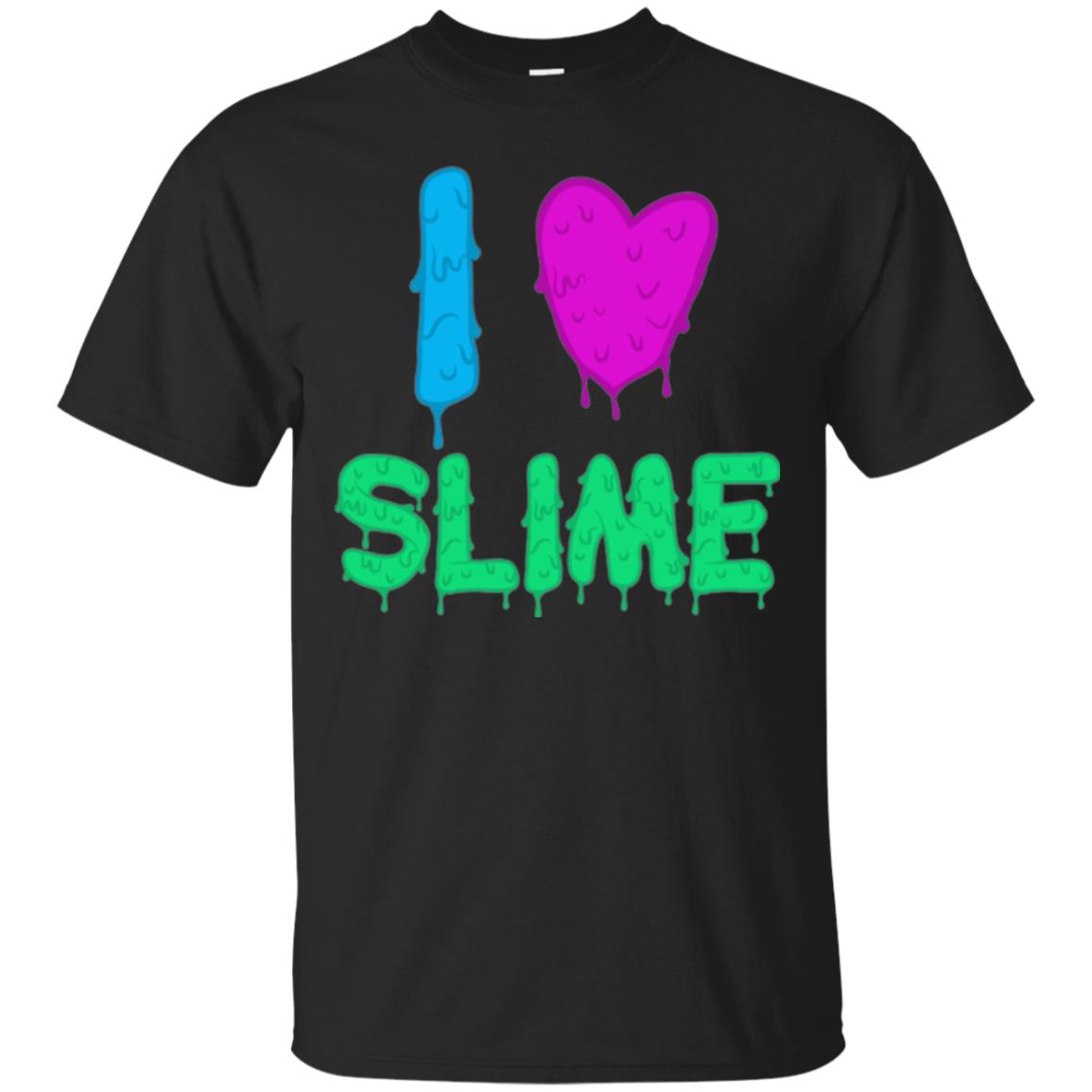 I Love Slime T-shirt Slime Lovers Black