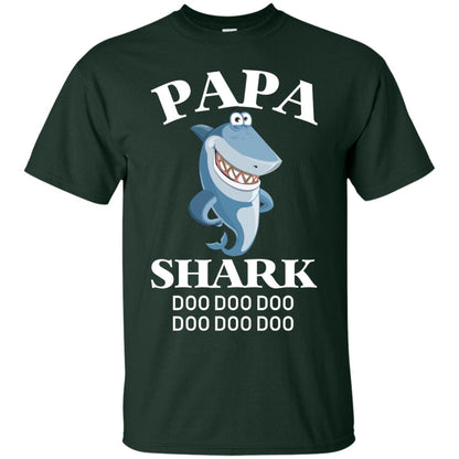 Papa Shark Family Shark Shirt Forest