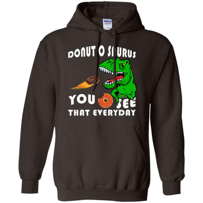 Donut O Saurus You O See That Everyday Donut Saurus Shirt Dark Chocolate