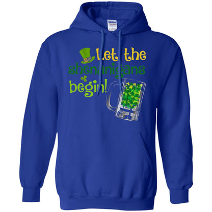 Let The Shenanigans Begin St. Patrick_s Day T-shirt Royal