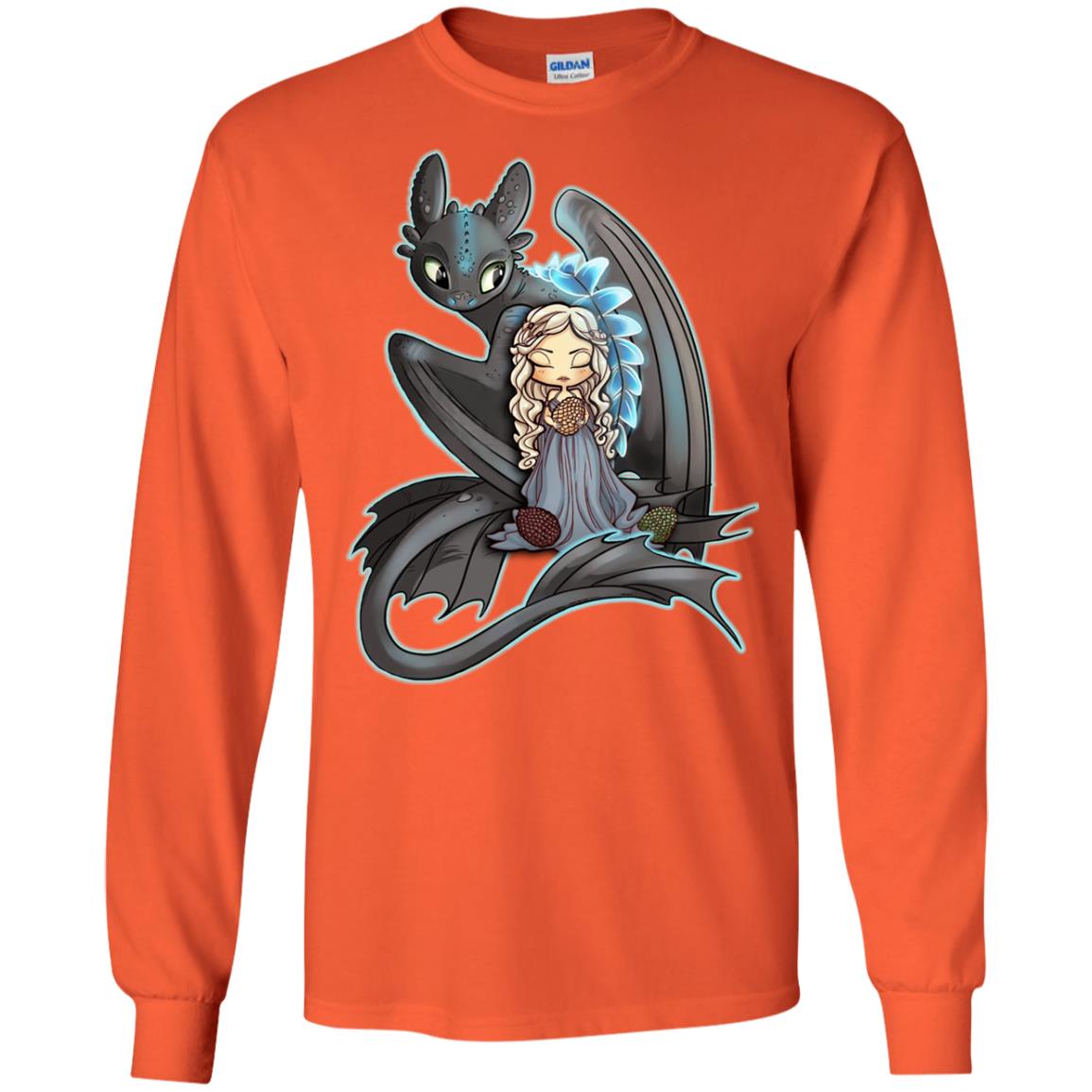 Dragon Night Fury Cartoon Shirt Orange