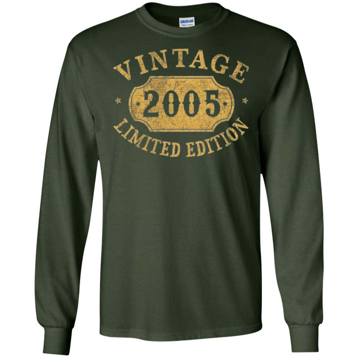 Brithday T-shirt Vintage 2005 Limited Edition Forest Green