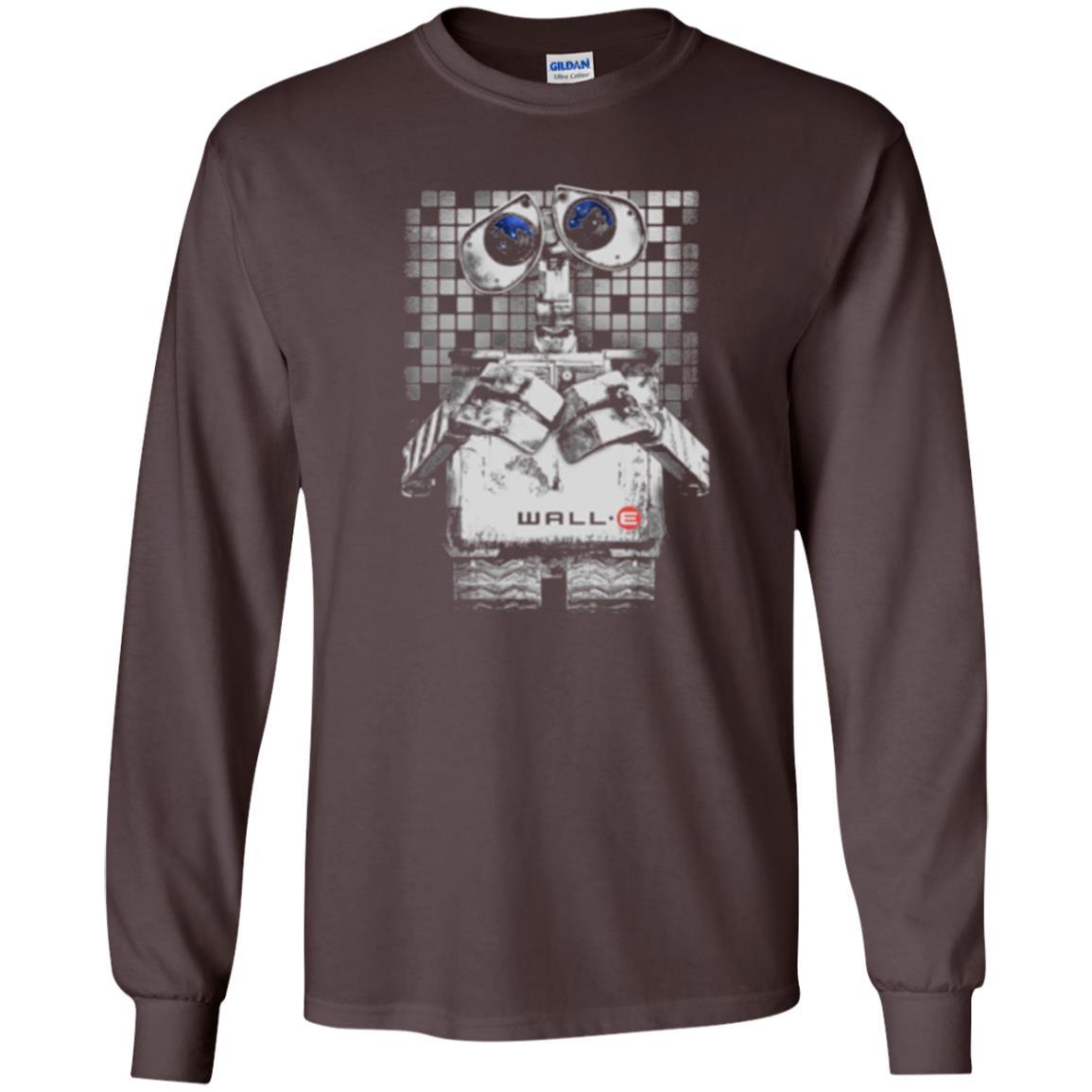 Film T-shirt Wall-e Tile Portrait Graphic Dark Chocolate