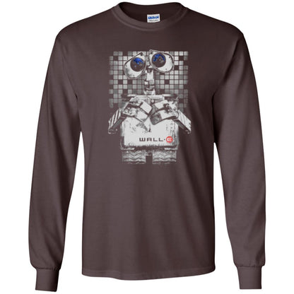 Film T-shirt Wall-e Tile Portrait Graphic Dark Chocolate