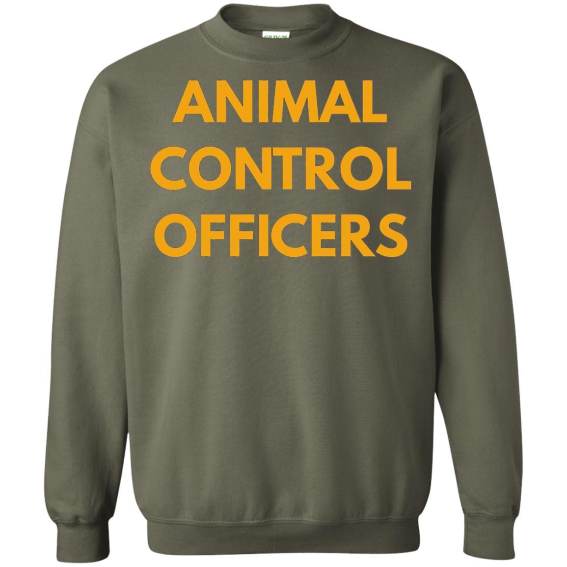 Animals Shelter T-shirt Animal Control Officers Military Green