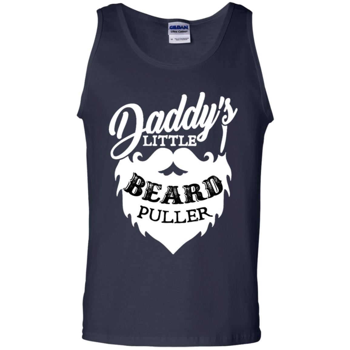 Daddy's Little Beard Puller Kid Shirt Navy