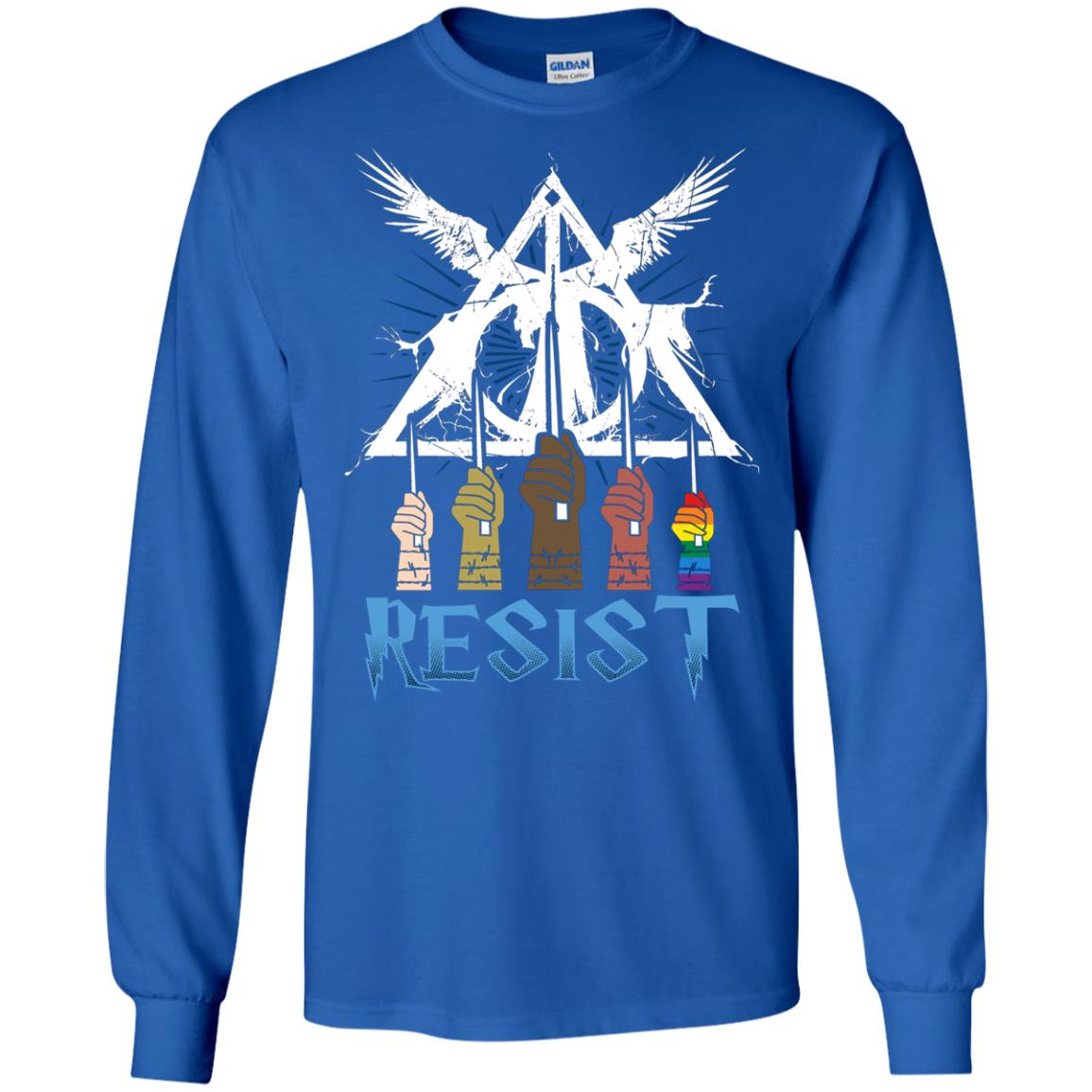 Resist Harry Potter Fan T-shirtG240 Gildan LS Ultra Cotton T-Shirt