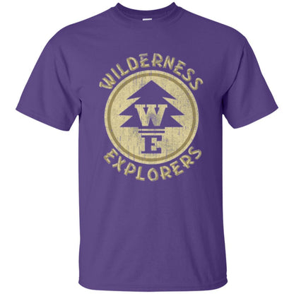 Wilderness Explorer Badge Graphic T-shirt Purple