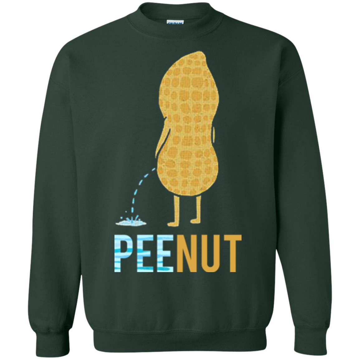 Funny Peenut Gift Shirt For Cool Boys Forest Green