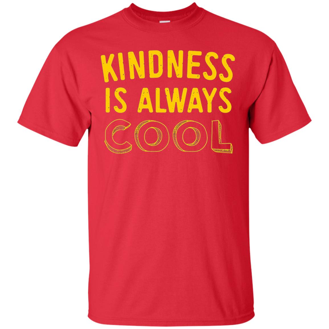 Kindness Is Always Cool Teacher T-shirt Red