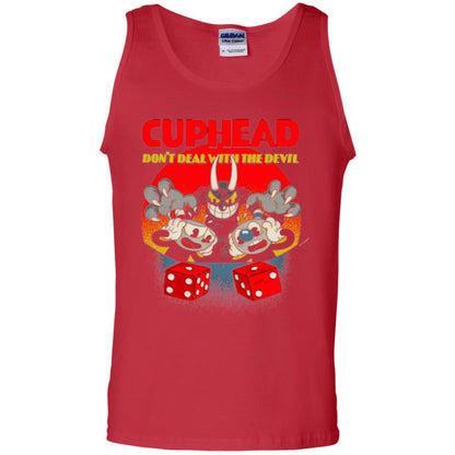 Video Game T-shirt Cuphead And Mugman Devil_s Dice Red