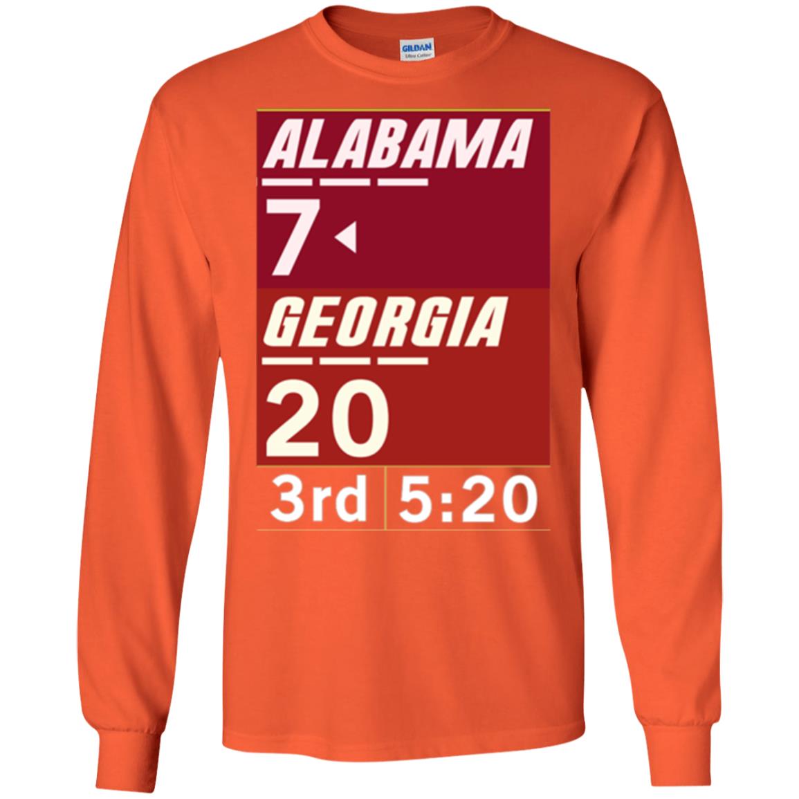 Football Lover T-shirt Alabama 26-23 Comeback Win 2-sided Orange