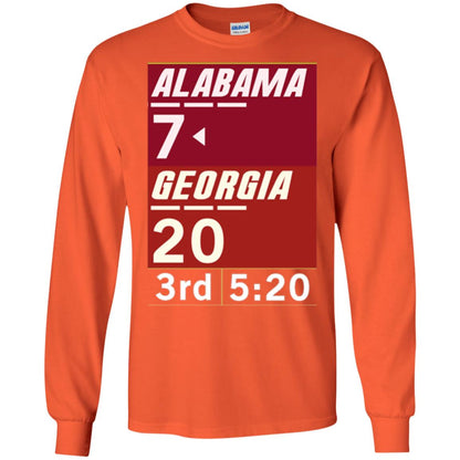Football Lover T-shirt Alabama 26-23 Comeback Win 2-sided Orange