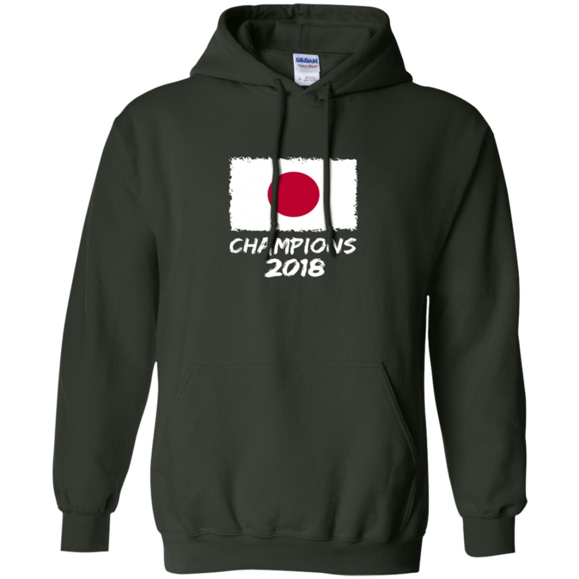Football Lover T-shirt Japan Champions 2018 T-shirt Forest Green