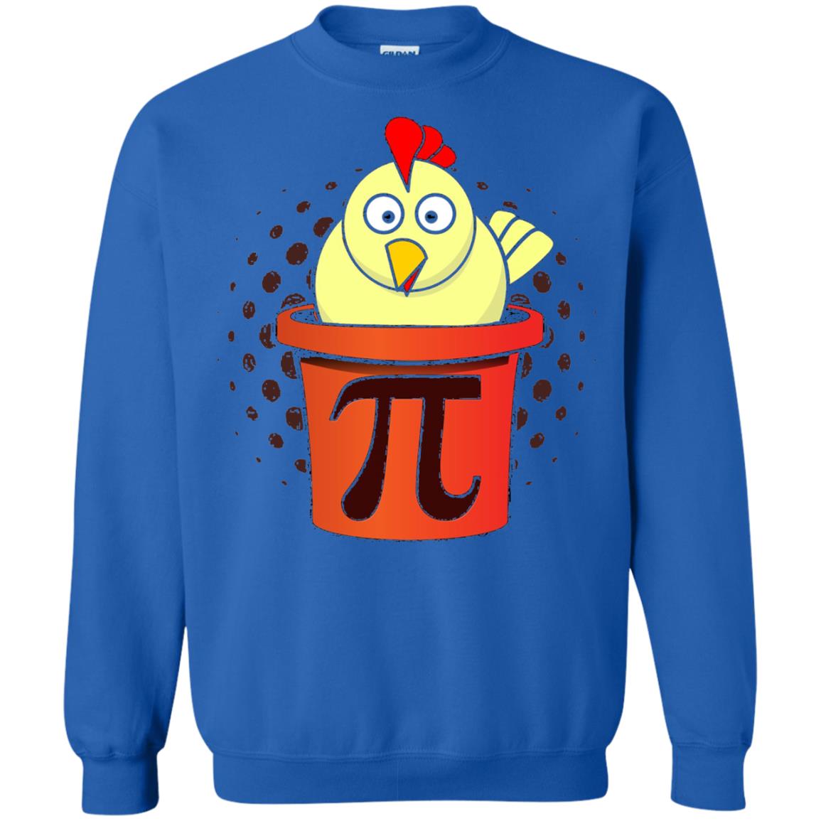 Chicken Pot Pi Funny Math T-shirt Royal