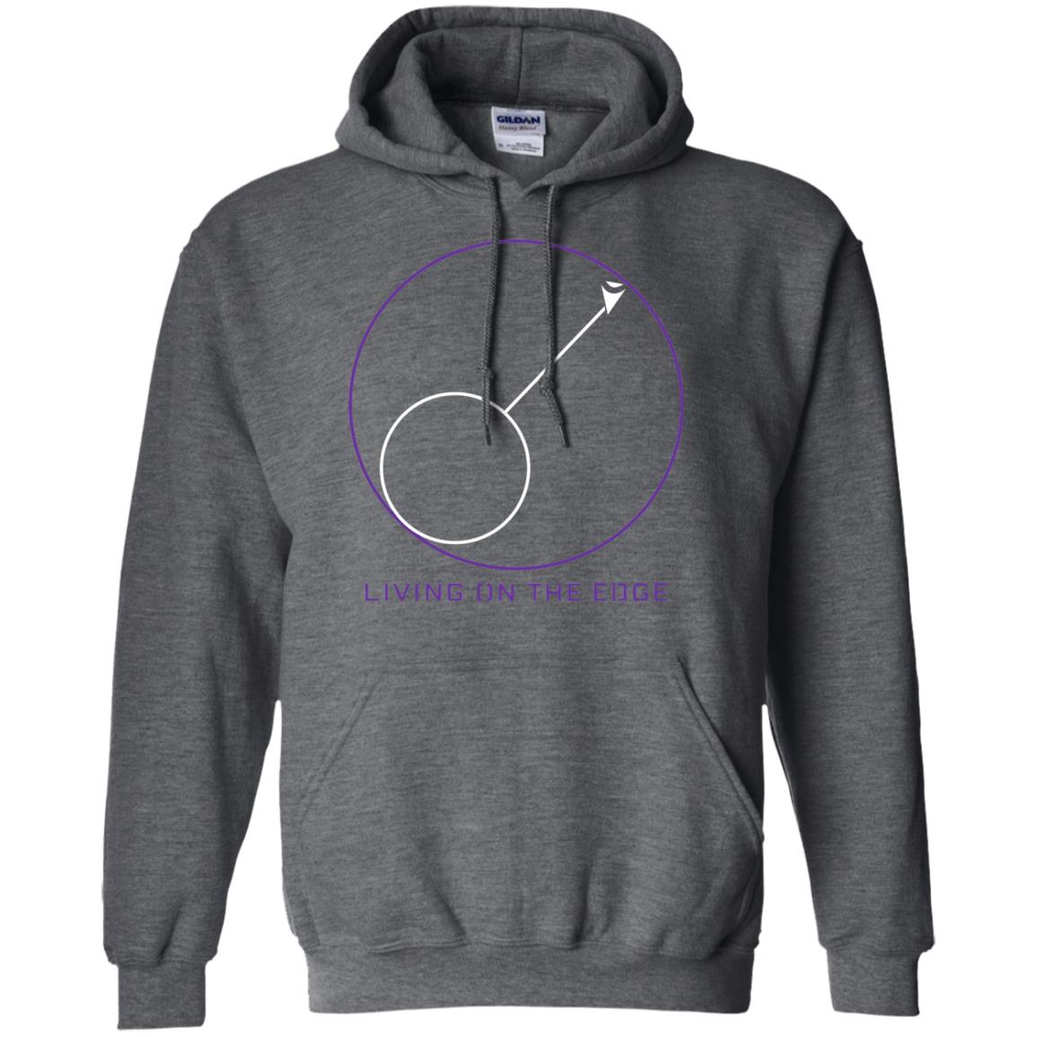 Gamer T-shirt Living On The Edge Run From The Storm Dark Heather