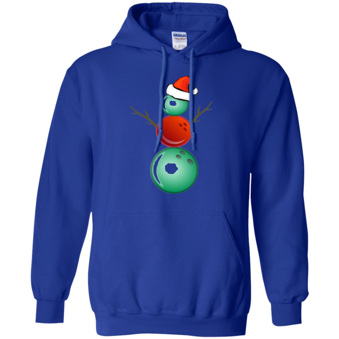 Funny Christmas Shirts Bowling Snowman Royal