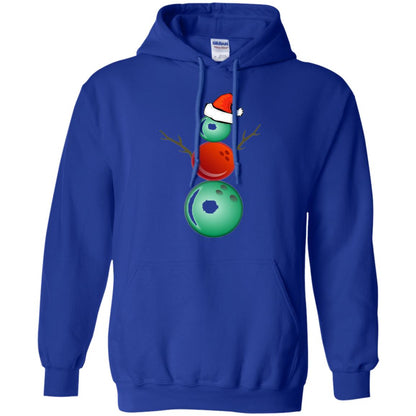 Funny Christmas Shirts Bowling Snowman Royal