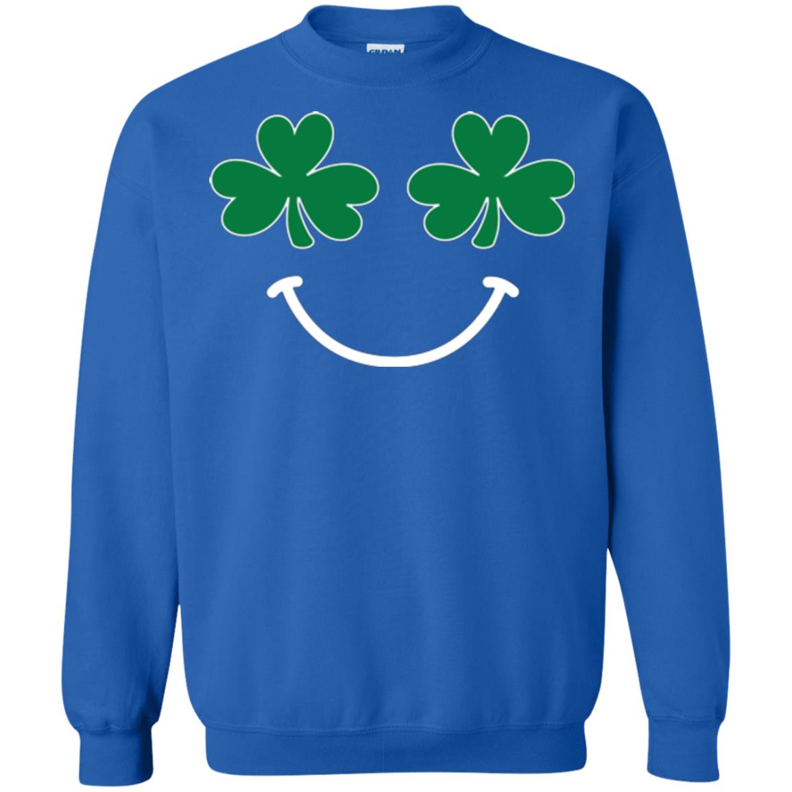 Saint Patrick's Day T-shirt Smiling Shamrocks Royal