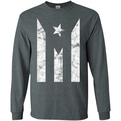 Boricua T-shirt Puerto Rico Black Flag T-shirt Dark Heather